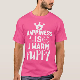Camiseta A felicidade é um cachorrinho quente
