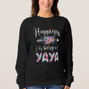 Camiseta A Felicidade É Um Decor Floral De Yaya Ever.
