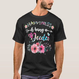 Camiseta A Felicidade É Um Dia de as mães Profundo 2