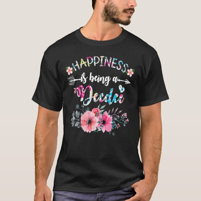 Camiseta A Felicidade É Um Dia de as mães Profundo 2 (Frente)