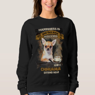Camiseta A Felicidade É Um Velho Homem Com Um Sítio De Cerv