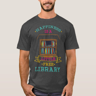 Camiseta A felicidade é uma Biblioteca Livre