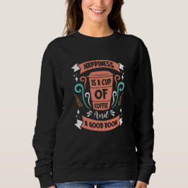 Camiseta A Felicidade é uma Xícara de Café e um Bom Livro