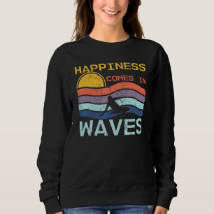Camiseta A Felicidade Vem Nas Ondas Legal Kitesurfers Retro