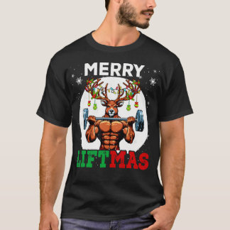 Camiseta A feliz Liftma De Natal, Arrastando Gy