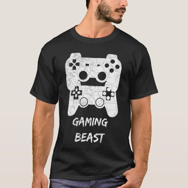 Camiseta A Fera dos Jogos o presente do jogador nerd (Frente)