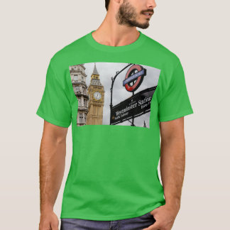 Camiseta A ferrovia britânica liga todas as cidades da cost