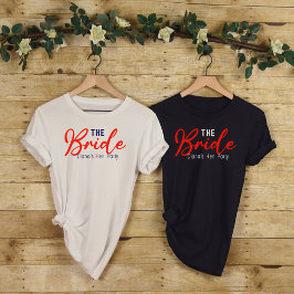 Camiseta A Festa de solteira Simples Bride