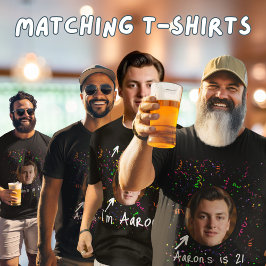 Camiseta A Festa Do Homem Principal Do Aniversário 21 ruas