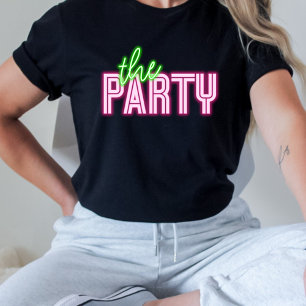 Camiseta A Festa Neon Verde e Rosa Tropical Bach