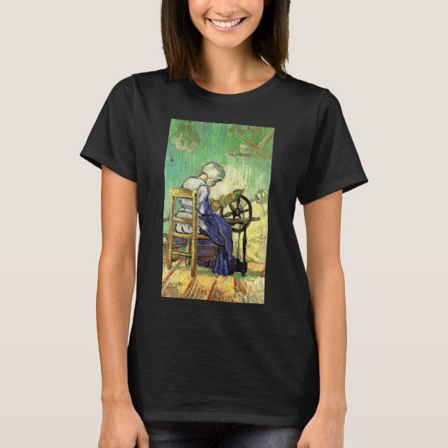 Camiseta A Fiandeira por Vincent van Gogh (Frente)
