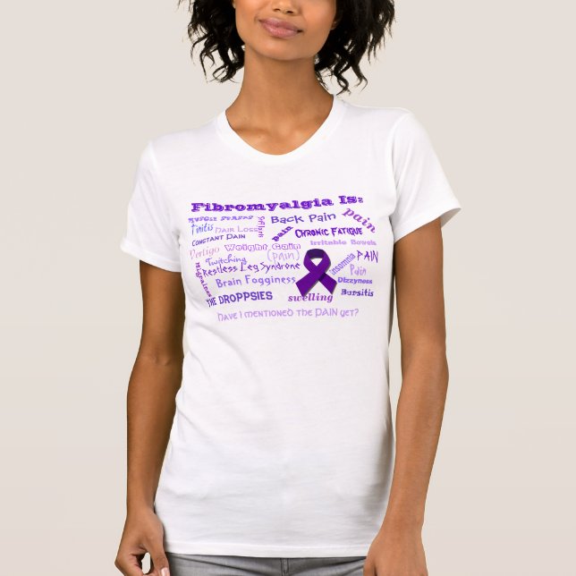 Camiseta A fibromialgia é… (Frente)