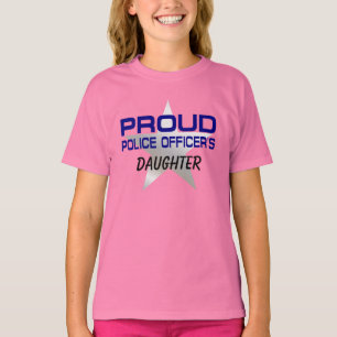 CAMISETA A FILHA DO AGENTE DA POLÍCIA ORGULHOSO