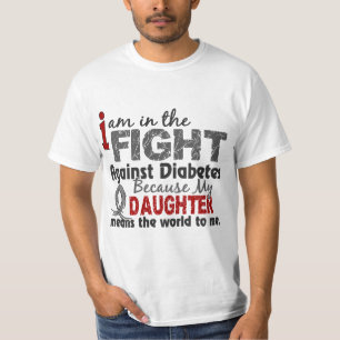 Camiseta A filha significa-me o mundo diabetes