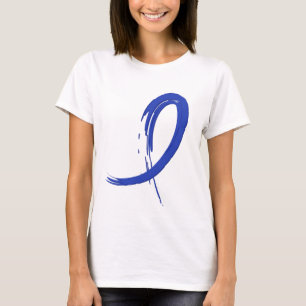 Camiseta A fita azul A4 do cancro do cólon