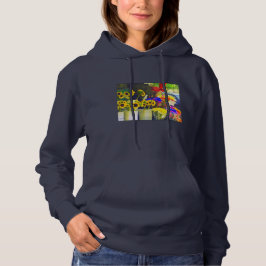 Camiseta "A Flor" Hoodie Das Senhoras