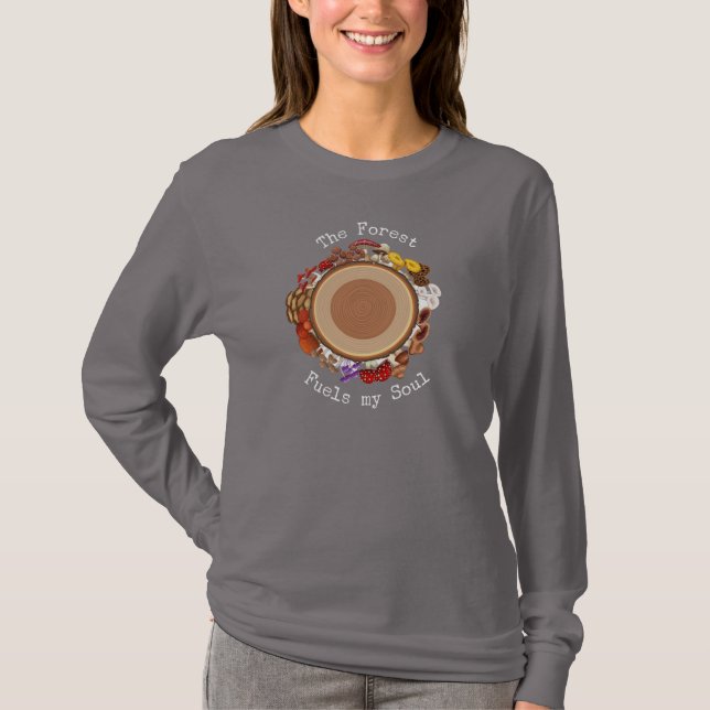 Camiseta A floresta alimenta minha alma camiseta d (Frente)