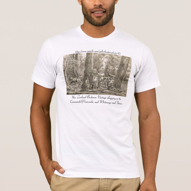 Camiseta "A Floresta Flora-Nova Zelândia" (Frente)