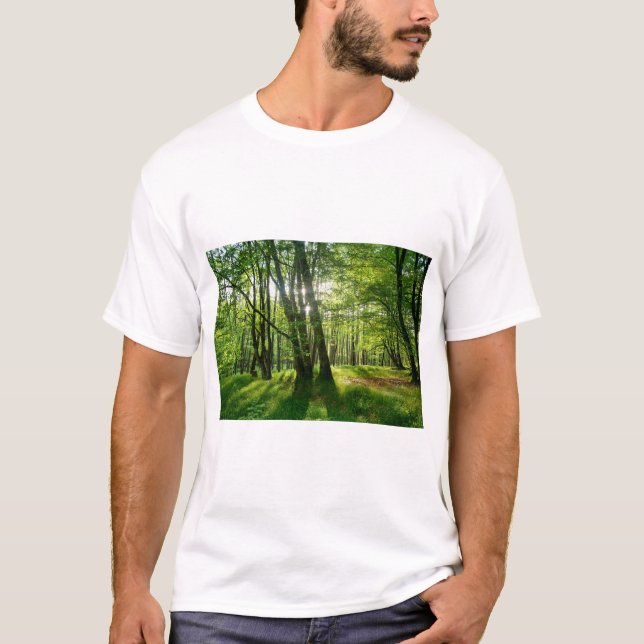 Camiseta A floresta na primavera (Frente)