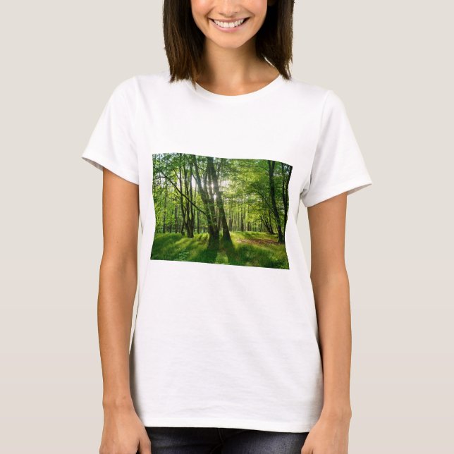 Camiseta A floresta na primavera (Frente)