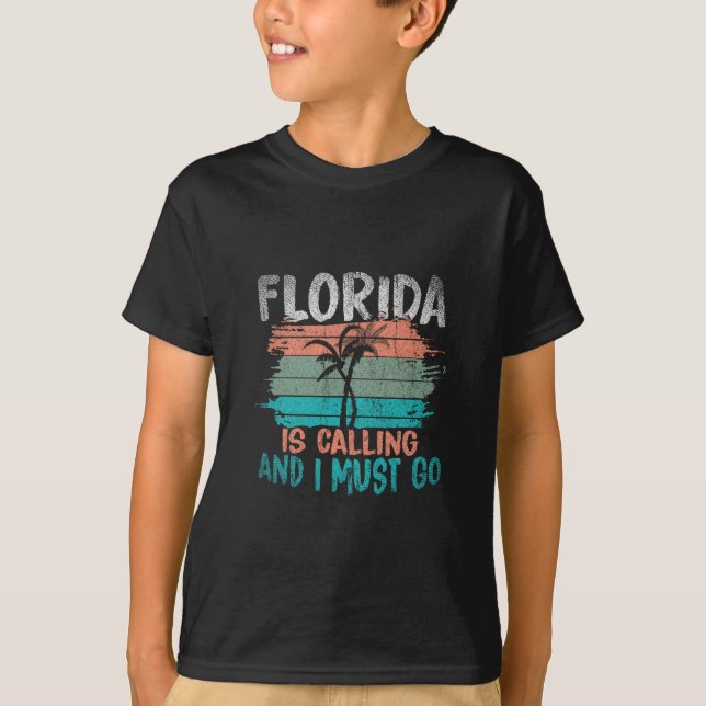 Camiseta A Flórida Está Chamando E Eu Devo Ir Palmeiras Ret (Frente)