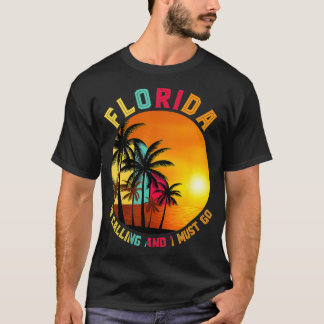 Camiseta A Flórida Está Ligando E Eu Preciso Ir Engraçado M