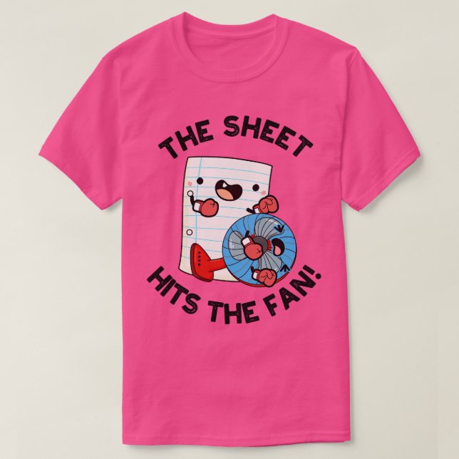 Camiseta A Folha Atinge A Frase Engraçada Do Ventilador Pun (Frente do Design)