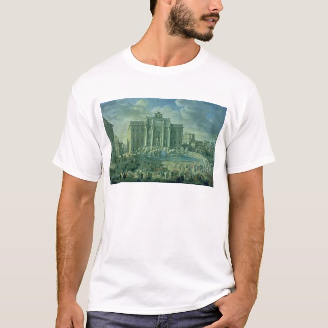 Camiseta A fonte do Trevi em Roma, 1753-56 (Frente)