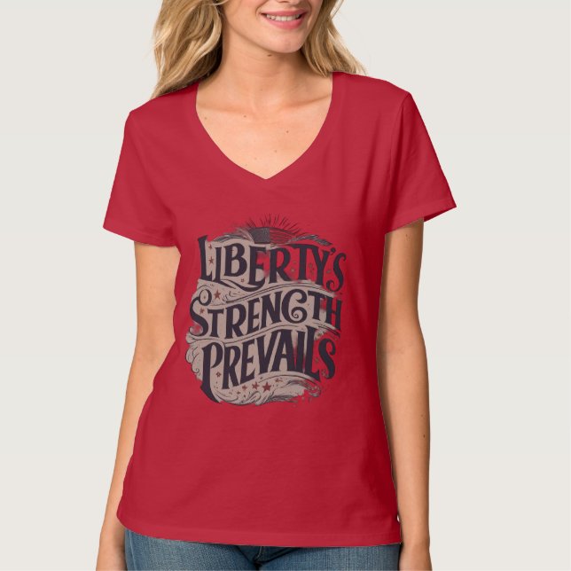 Camiseta A força da liberdade prevalece (Frente)