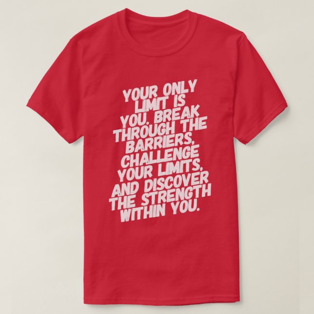 Camiseta A Força Dentro De Si (Frente do Design)