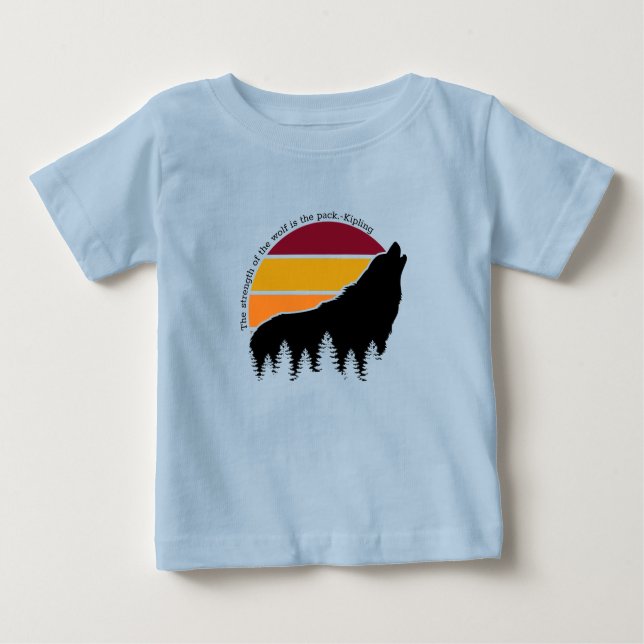 Camiseta A Força do Lobo é o Retro do Pacote (Frente)