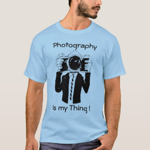 Camiseta A fotografia é meu azul da coisa