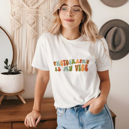 Camiseta A Fotografia Retrográfica Do Groovy É A Minha Visã