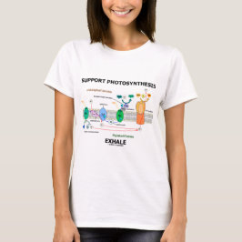 Camiseta A fotossíntese do apoio expira (ambiental)
