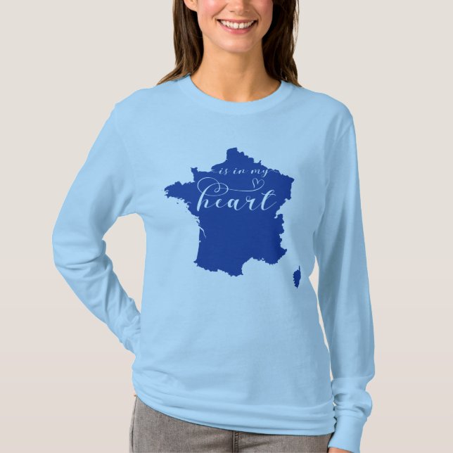 Camiseta A França Está No Meu Coração (Frente)