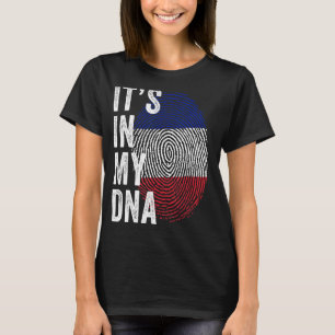 Camiseta A França está no meu DNA Fingerprint Francês
