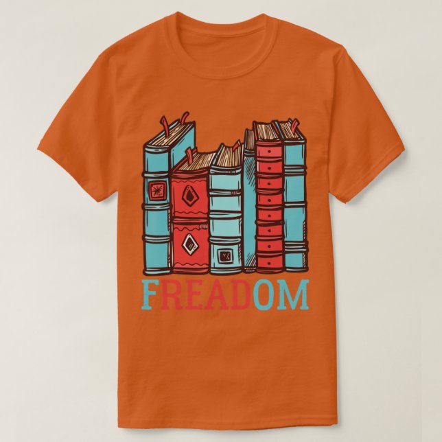 Camiseta A Freadom proibiu livros semanais e livraria3 (Frente do Design)