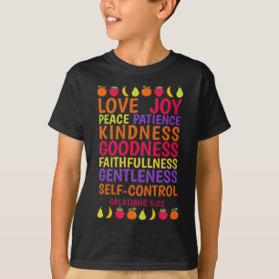 Camiseta A Fruta Do Espírito Galáctico Deu Bíblia Verso