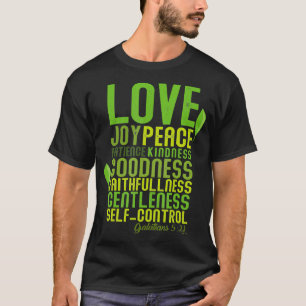Camiseta A Fruta do Espírito Oferece Bíblia Cristã V