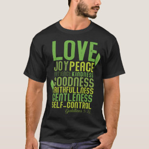 Camiseta A Fruta do Espírito Oferece Bíblia Cristã V