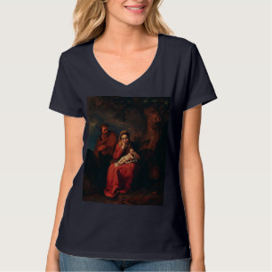 Camiseta A Fuga para o Egito por Abraham Bloemaert