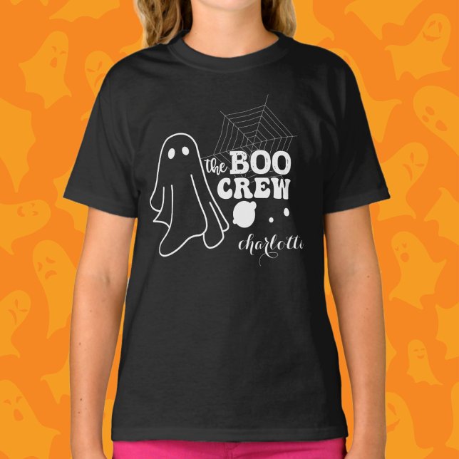 Camiseta A Garota Branca do Halloween da Cabra de Boo (Criador carregado)