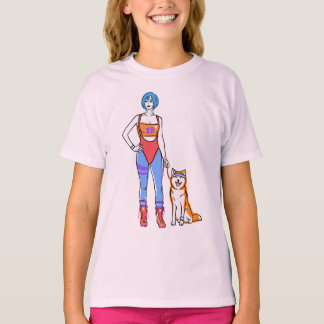 Camiseta A Garota do Cão Shiva Inu