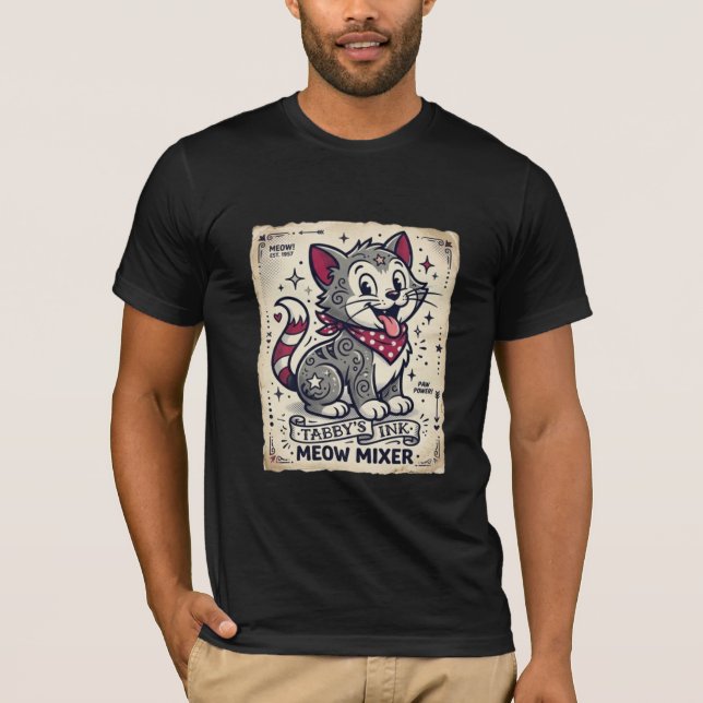 Camiseta A Gata Rebelde | Série Vintage Ink (Frente)