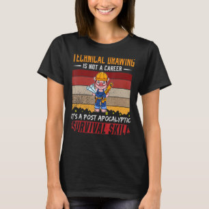Camiseta A Gaveta Técnica Da Mens Não É Um Rascunho De Gave