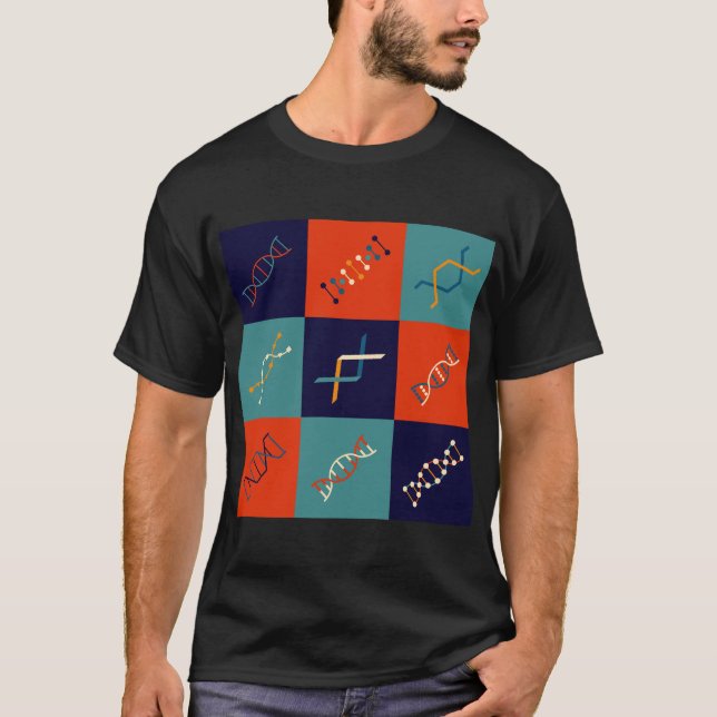 Camiseta A genética de DNA retrorativa estabelece padrões d (Frente)