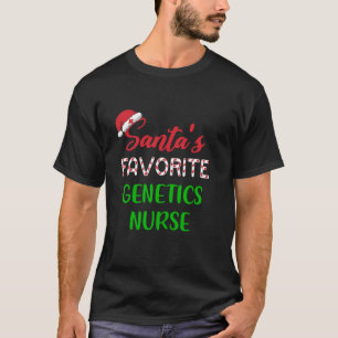 Camiseta A Genética Favorita Enfermeira Engraçada Natal