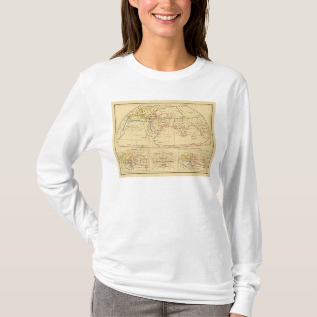 Camiseta A geografia de Ptolemy (Frente)