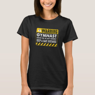 Camiseta A ginástica de aviso poderia se desligar a qualque