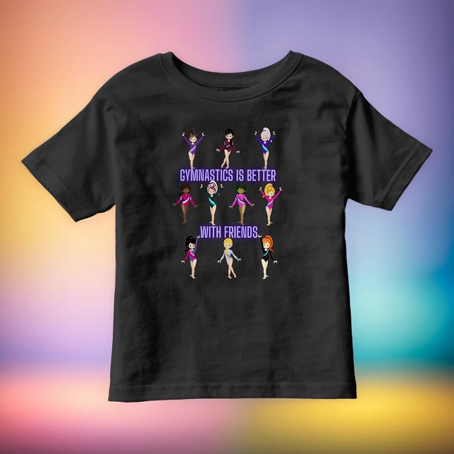 Camiseta A ginástica é melhor com amigos   (Criador carregado)